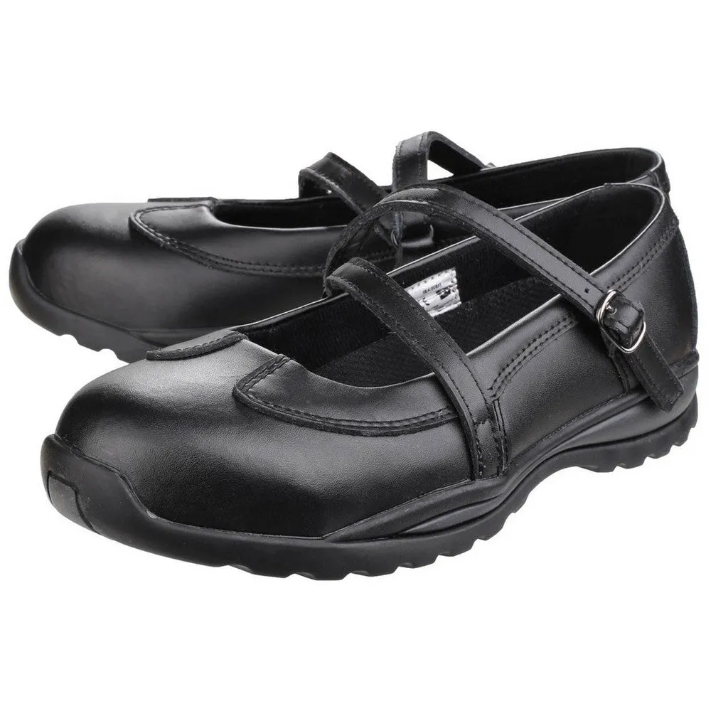 Amblers Womens/Ladies 55 S1P Buckle Safety Shoes