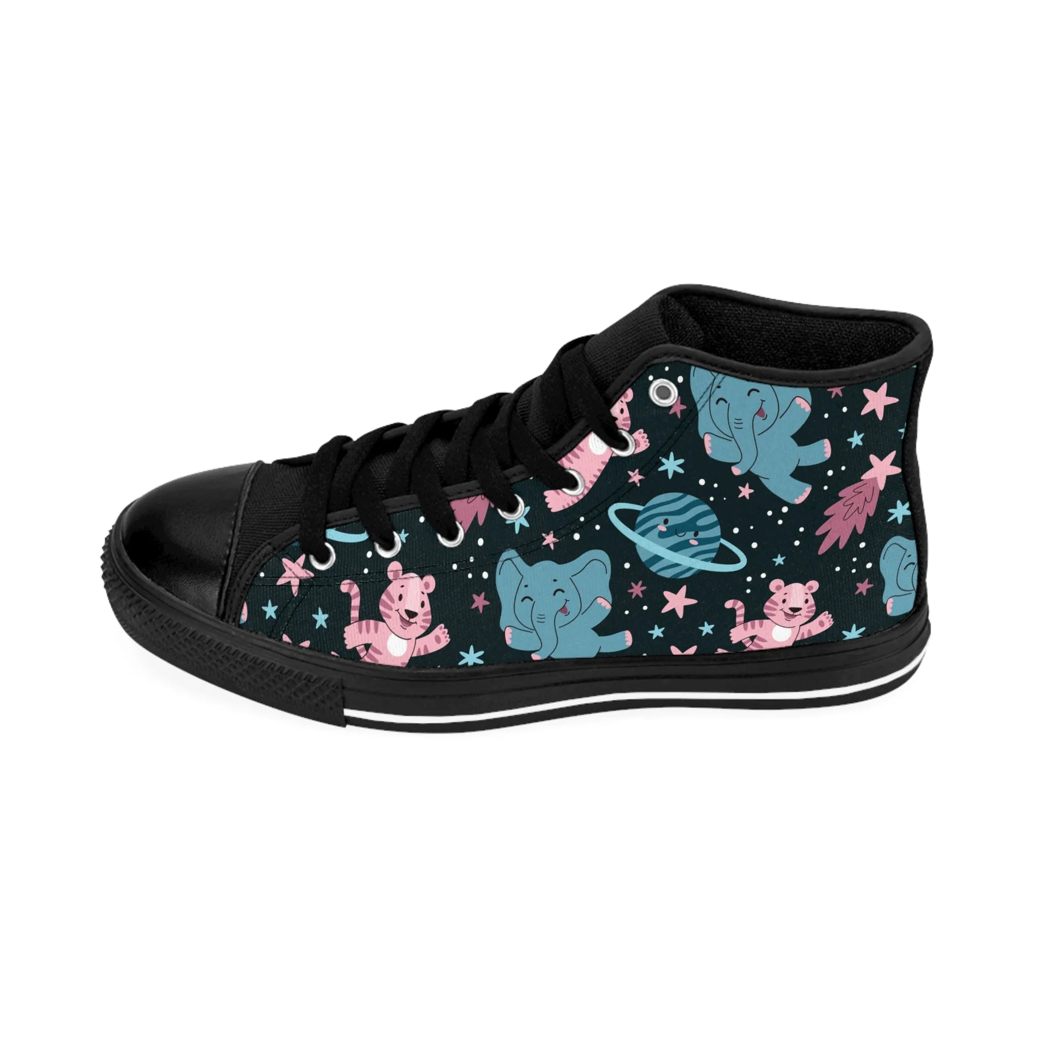 Elephant Space Character Men's Classic Sneakers
