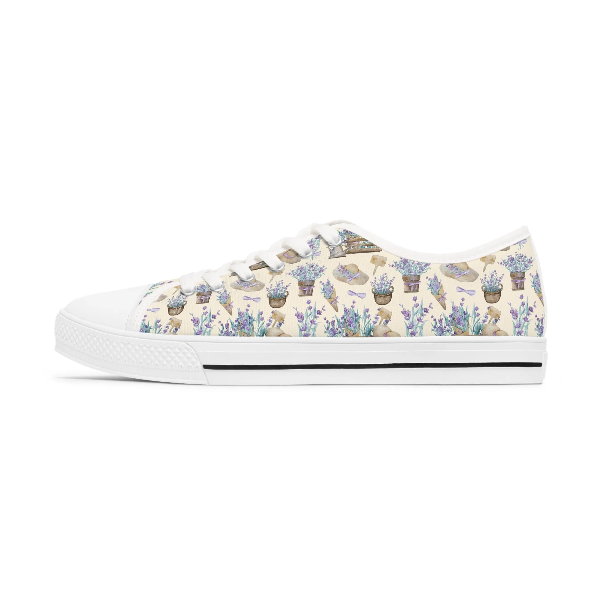 Lavender Women's Low Top Sneakers