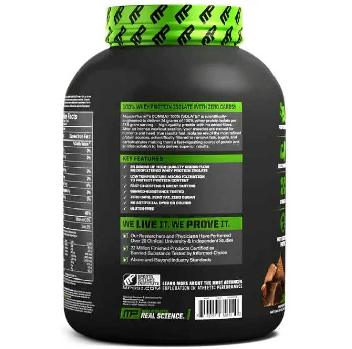 Musclepharm Combat 100% Isolate Chocolate Milk Sport Series 5lbs
