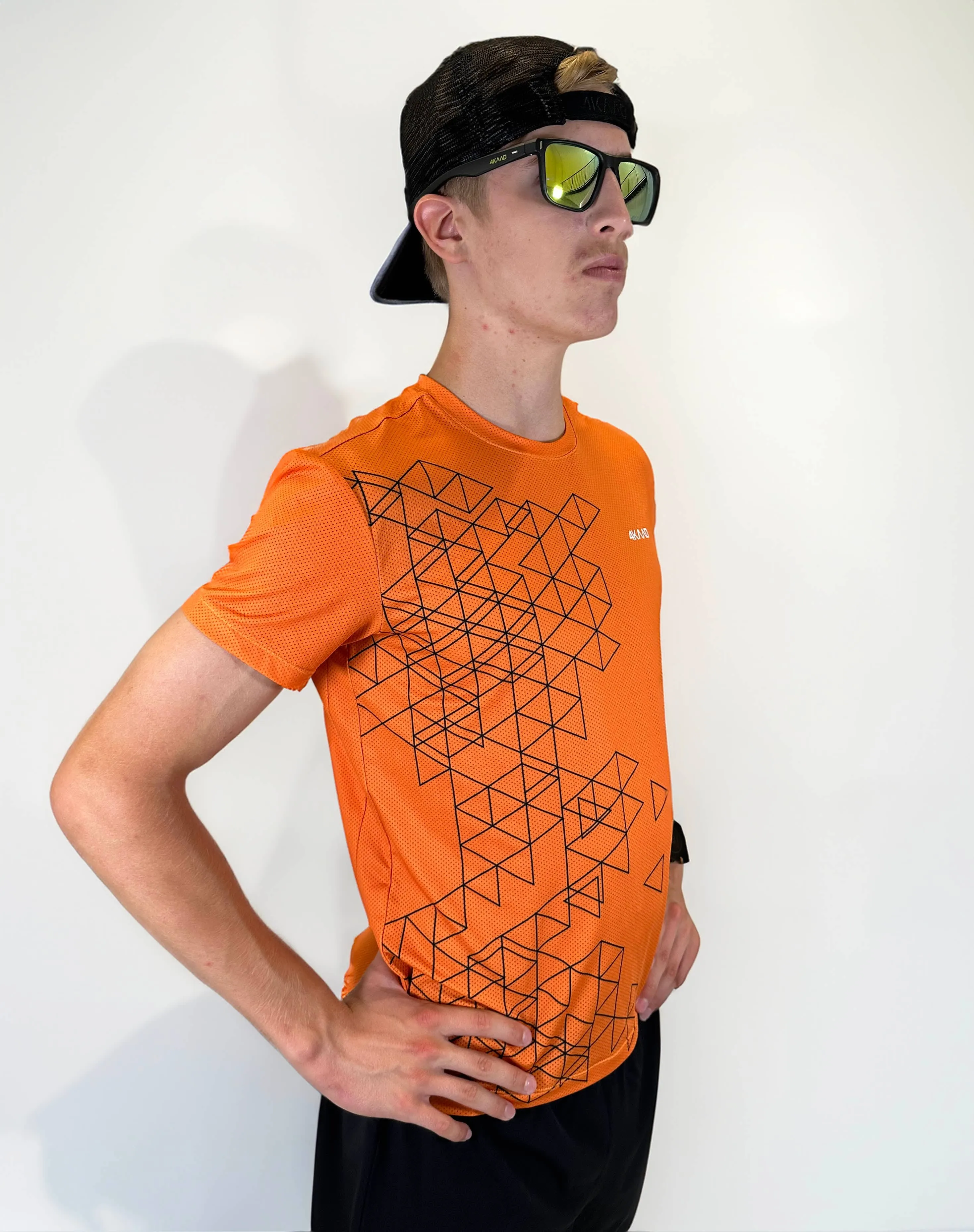 Triangle Men running T-shirt, short sleeve